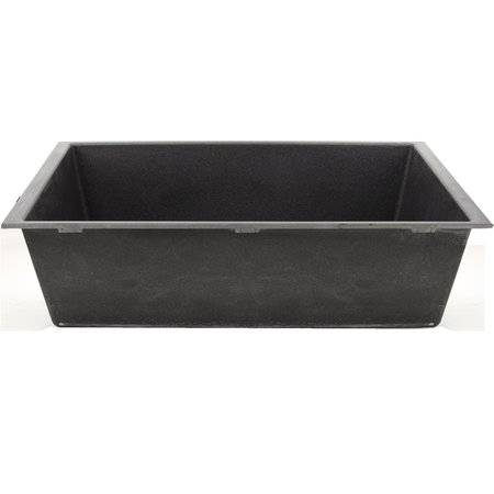 Nantucket Sinks 33-inch Undermount Granite Composite Sink in Black PR3320-BL-UM